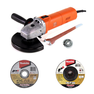 Fein WSG 17-150 PQ Winkelschleifer 1700W 150mm + Schnellspannmutter + Makita Schruppscheiben + Trennscheiben