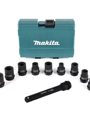 Makita DTW 450 RF1 18V Akku Schlagschrauber 440Nm 1/2" 18V + 1x Akku 3,0Ah + Schnellladegerät + Steckschlüssel Nuss Set + Verlängerung 150mm  - ohne Koffer - Toolbrothers