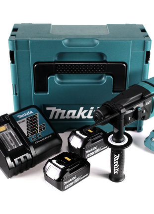 Makita DHR 182 RFJ Akku Bohrhammer 18V 1,7J SDS plus Brushless + 2x Akku 3,0Ah + Ladegerät + Makpac - Toolbrothers