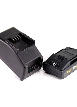 REMS Akku Set Power Pack 21,6V (22V max) mit 1x Akku 1,5Ah ( 571570 R22 ) + Ladegerät 90W ( 571585 ) - Toolbrothers