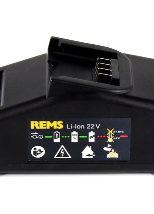 REMS Akku Set Power Pack 21,6V (22V max) mit 1x Akku 5,0Ah ( 571581 R22 ) + Ladegerät 90W ( 571585  R220 ) - Toolbrothers