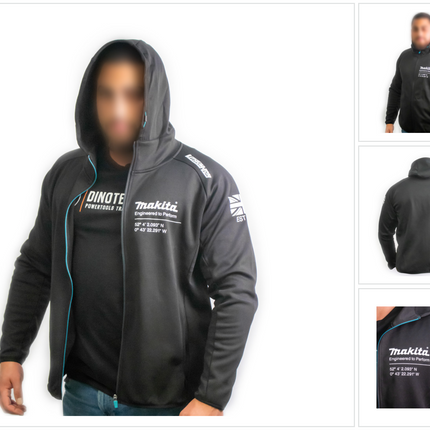 Makita Kapuze Hoodie Jacke XL Polyester Arbeit und Freizeit 98P1818 XL  0 - toolbrothers