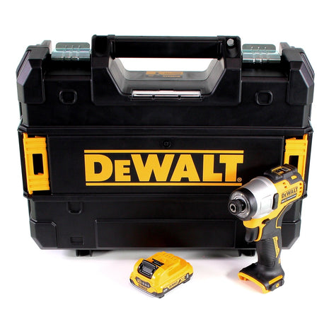 DeWalt DCF 801 NT Akku Schlagschrauber 12V 163Nm 1/4" Brushless + 1x Akku 2,0Ah + TSTAK - ohne Ladegerät - Toolbrothers