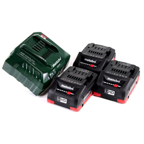 Metabo Akku Basis Set 18V mit 3x Akku LiHD 4,0Ah + Ladegerät ASC 55 ( 685132000 ) Folgemodell vom ASC 30-36 + Einlage - Toolbrothers