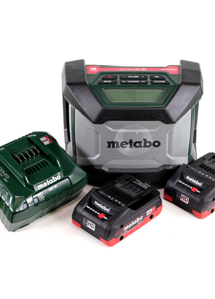 Metabo Akku Baustellenradio R 12-18 BT ( 600777850 ) + 2x Akku 4,0 Ah + Ladegerät - Toolbrothers