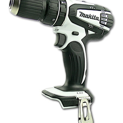 Makita BHP 456 18 V Li-Ion Akku Schlagbohrschrauber Weiß + Makita Akku BL1830 B+ Lader DC18RC + Alu Koffer - Toolbrothers