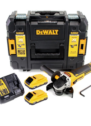 DeWalt DCG 405 L2 Akku Winkelschleifer 18V 125mm Brushless + 2x Akku 3,0Ah + Ladegerät + TSTAK - Toolbrothers