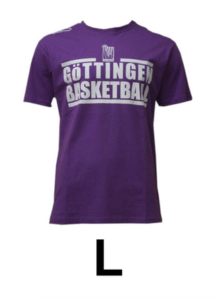 Basketball T-Shirt Göttingen BG Veilchen Größe L Lila 100% Baumwolle K1X - Toolbrothers