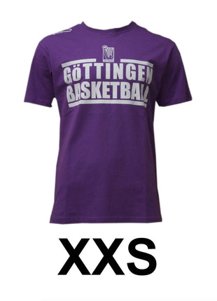 Basketball T-Shirt Göttingen BG Veilchen Größe XXS Lila 100% Baumwolle K1X - Toolbrothers