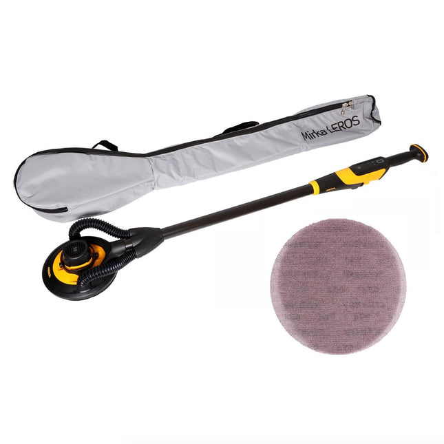 Mirka LEROS 950 CV Wand- und Deckenschleifer 350 W 225 mm ( MIW9502022BA ) + Netzschleifmittel + 25x ABRANET Schleifscheiben P80 - Toolbrothers