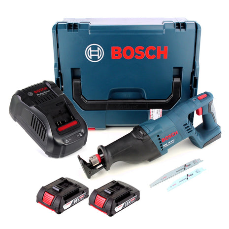 Bosch GSA 18 V-LI Akku Säbelsäge 18V + 2x Akku 2,0Ah + Ladegerät + L-Boxx - Toolbrothers