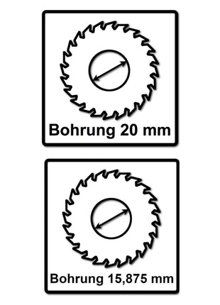 Bosch Kreissägeblatt Standard for Wood 160 x 1,5 x 20 / 15,875 mm 36 Zähne (2x 2608837677 ) - Toolbrothers