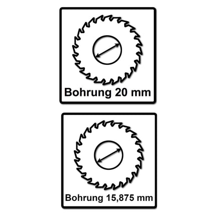 Bosch Kreissägeblatt Standard for Wood 160 x 1,5 x 20 / 15,875 mm 36 Zähne (2x 2608837677 ) - Toolbrothers