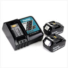 Makita Power Source Kit Li 18V mit 2x BL1860B Akku 6,0Ah + DC18RC Ladegerät ( 199480-6 ) - Toolbrothers