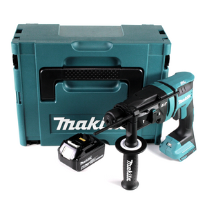 Makita DHR 182 G1J Akku Bohrhammer 18V 1,7J SDS plus Brushless + 1x Akku 6,0Ah + Makpac - ohne Ladegerät