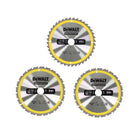 DeWalt Kreissägeblatt Set 3 tlg. 216 x 2,6 x 30 mm für Stationärsäge - Toolbrothers