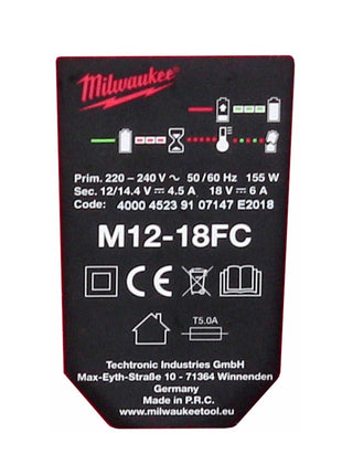 Milwaukee M18NRG-901 Akku Starter Set 18V mit M18 B9 Akku 9,0Ah + M12-18FC Ladegerät - Toolbrothers