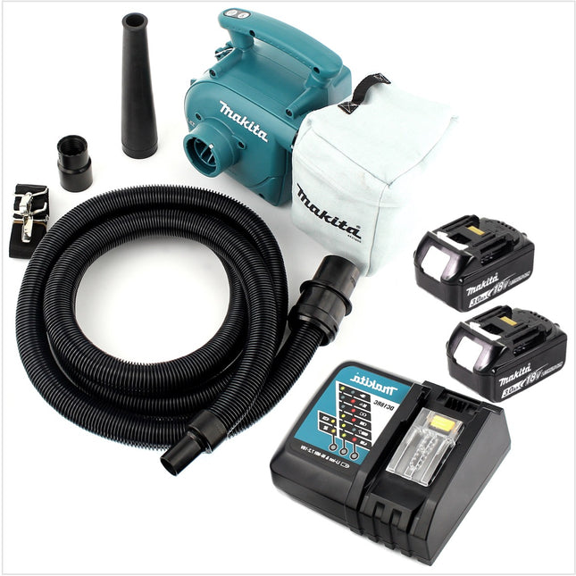 Makita DVC 350 RF Akku Staubsauger 18V + 2x Akku 3,0Ah + Ladegerät - Toolbrothers