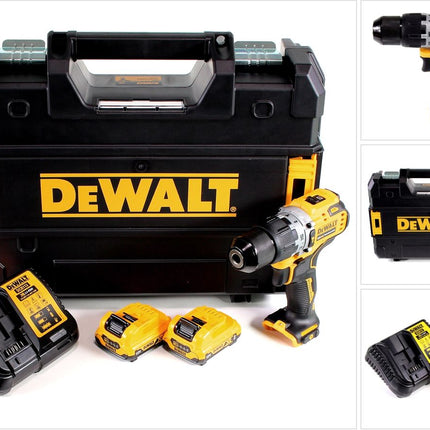 DeWalt DCD 706 D2 Akku Schlagbohrschrauber 12V 57,5Nm Brushless + 2x Akku 2,0Ah + Ladegerät + TSTAK - Toolbrothers