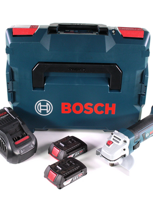 Bosch GWS 18-125 V-LI Akku Winkelschleifer 18V 125mm + 2x Akku 2,0Ah + Ladegerät + L-Boxx - Toolbrothers