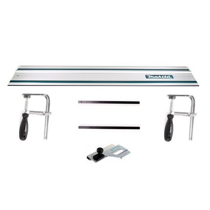 Makita Führungsschienen Set Führungsschiene 1000mm + 2x Führungsschienenverbinder + 2x Schraubzwingen + Winkelanschlag - Toolbrothers