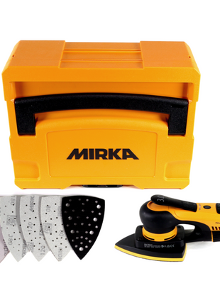 Mirka DEOS Delta-Kit Abranet DEOS 663CV Deltaschleifer 250W 100x152x152mm 3,0mm Hub + 150 Stk. Delta Schleifblätter Grip + systainer ( KIT1908WOMDE ) - Toolbrothers