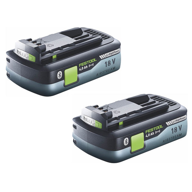 Festool HighPower Akku Set 18V mit 2x Akku 4,0Ah HPC-ASI ( 205034 ) Bluetooth mit Airstream Technologie - Toolbrothers