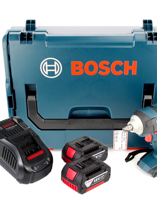 Bosch GDS 18 V-EC 250 Akku Drehschlagschrauber 18V 250Nm Brushless + 2x Akku 3,0Ah + Ladegerät + L-Boxx