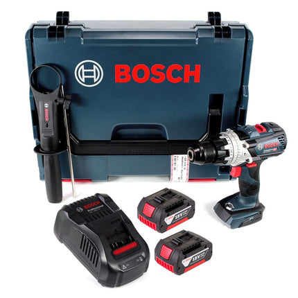 Bosch GSB 18V-85 C Perceuse-visseuse à percussion sans fil 18V 85Nm 1/2" Brushless + 2x batterie 3,0Ah + chargeur + L-Boxx