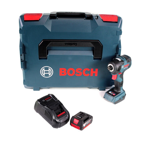 Bosch GDR 18V-160 Akku Drehschlagschrauber 18V 160Nm + 1x Akku 5,0Ah + Ladegerät + L-Boxx