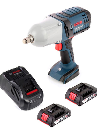 Bosch GDS 18 V-LI HT Akku Drehschlagschrauber 18V 650 Nm 1/2" + 2x Akku 2,0Ah + Ladegerät