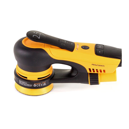 Lijadora excéntrica Mirka DEROS 325CV 77mm carrera 2,5mm 250W brushless (MID3252011) + 158x disco lija ABRANET