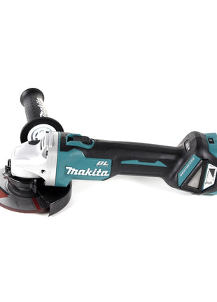 Meuleuse d'angle sur batterie Makita DGA 511 ZJ 18 V 125 mm brushless + disque à tronçonner + Makpac - sans batterie, sans chargeur