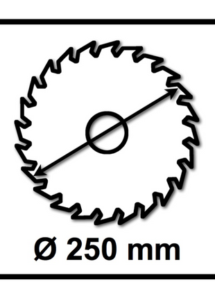 Bosch Kreissägeblatt Expert for Wood 250 x 1,6 x 30 mm 48 Zähne für Holz ( 2x 2608644523 )