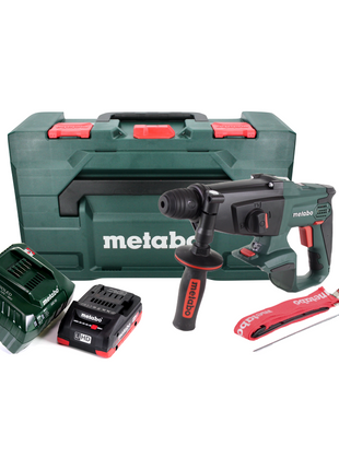 Metabo KHA 18 LTX Akku Kombihammer 18V 2,2J SDS Plus + 1x Akku 4,0 Ah + Ladegerät + metaBOX