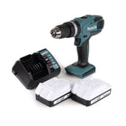 Makita HP 457 DWE Akku Schlagbohrschrauber 18V 42Nm G-Serie + 2x Akku 1,5Ah + Ladegerät - ohne Koffer