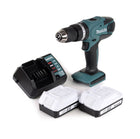 Taladro percutor inalámbrico Makita HP 457 DWE 18V 42Nm Serie G + 2x baterías 1,5Ah + cargador - sin estuche