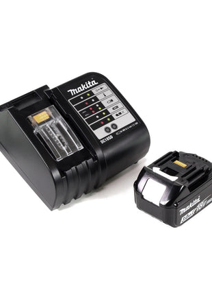 Taladro percutor inalámbrico Makita DHP 482 W SFX4 18 V 62 Nm + 1x batería 3.0Ah + cargador + 70 piezas. Juego de brocas + estuche