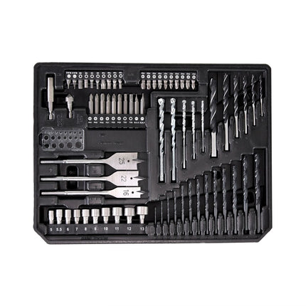 Makita DDF 451 SMX4 Akku Bohrschrauber 18V 80Nm + 1x Akku 4,0Ah + Ladegerät + 70tlg. Bit Bohrer Set + Koffer