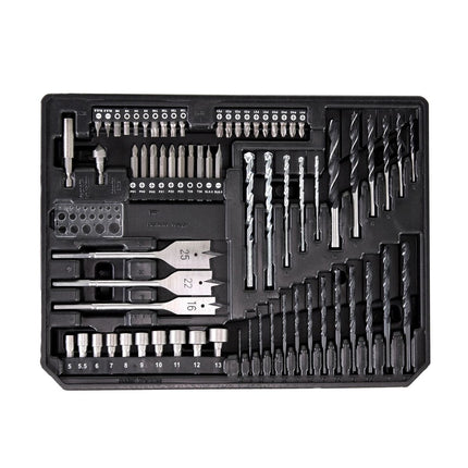 Makita DDF 483 SFX4 Akku Bohrschrauber 18V 40Nm Brushless + 1x Akku 3,0Ah + Ladegerät + 70tlg. Bit Bohrer Set + Koffer