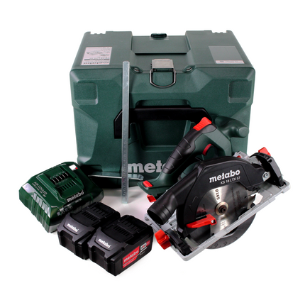 Metabo KS 18 LTX 57 Sega circolare a batteria 18V / 165 x 20 mm + 2x Batterie 5,2Ah + Caricabatterie ASC 55 + Valigetta MetaLoc ( 601857700 )