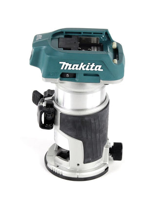 Makita DRT 50 Z Akku Multifunktionsfräse 18V Brushless Solo + Führungsschienen Adapter + Führungsschiene 1000mm - ohne Akku, ohne Ladegerät