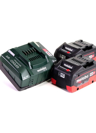 Metabo Akku Basis Set 18V mit 2x Akku LiHD 8,0Ah ( 625369000 ) + Ladegerät ASC 145 ( 627378000 ) - Toolbrothers