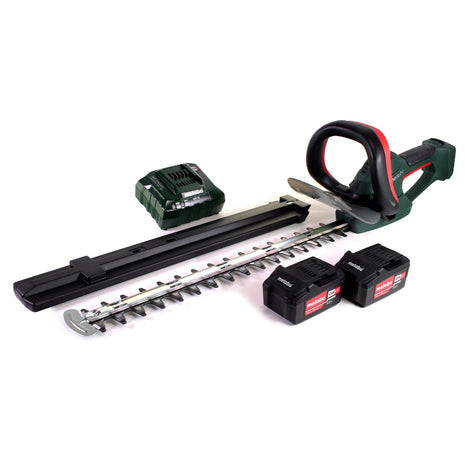 Metabo AHS 18-55 V Akku Heckenschere 18V 53cm + 2x Akku 5,2Ah + Ladegerät