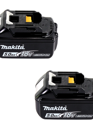 Aspirador de mochila a batería Makita DVC 261 TX15 36V (2x 18V) 2L sin escobillas + 2x batería 5.0Ah - sin cargador