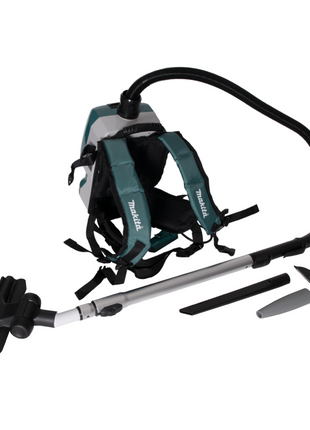 Makita DVC 261 RGX15 aspirador de mochila a batería 36V (2x 18V) 2L sin escobillas + 2x batería 6.0Ah + cargador