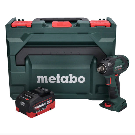 Metabo SSW 18 LTX 300 BL akumulatorowy klucz udarowy 18 V 300 Nm 1/2" bezszczotkowy + 1x akumulator 8,0 Ah + metaBOX - bez ładowarki