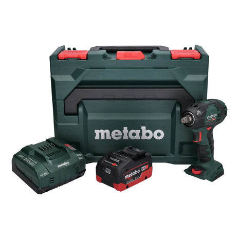 Metabo SSW 18 LTX 300 BL akumulatorowy klucz udarowy 18 V 300 Nm 1/2" bezszczotkowy + 1x akumulator 8,0 Ah + ładowarka + metaBOX