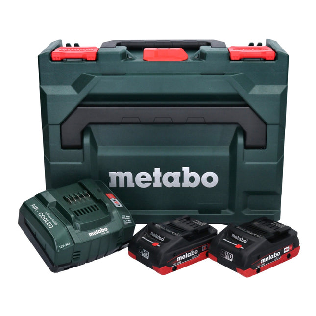 Metabo Basis Set LIHD + 2x Batteries 4,0 Ah + Chargeur + Coffret de transport Metaloc ( 685130000 )
