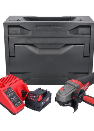 Milwaukee M18 CAG115XPDB-401M Akku Winkelschleifer 18 V 115 mm Brushless + 1x Akku 4,0 Ah + Ladegerät + M-Box